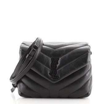 Saint Laurent LouLou Shoulder Bag Matelasse Chevron Leather Toy