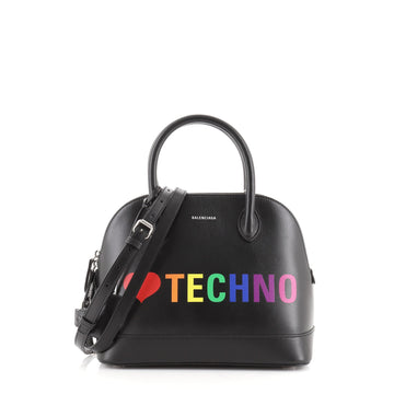 Balenciaga Logo Ville Bag Leather Small