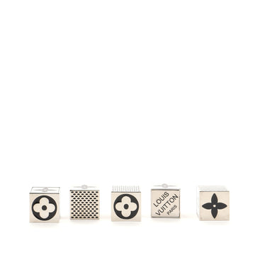 Louis Vuitton Monogram Cube Dice Game Set Metal