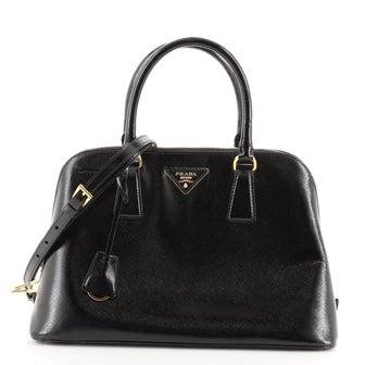 Prada Promenade Bag Vernice Saffiano Leather Medium