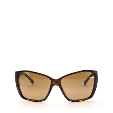 Chanel CC Square Sunglasses Tortoise Acetate