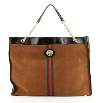 Gucci Rajah Chain Tote Suede XL