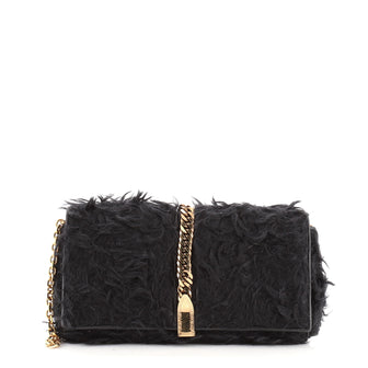 Christian Louboutin Catalina Chain Clutch Faux Fur