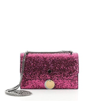 Jimmy Choo I Want Choo Chain Clutch Candy Glitter Leather Mini