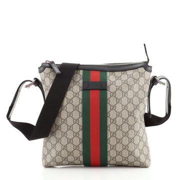 Gucci Web Messenger Bag GG Coated Canvas Medium