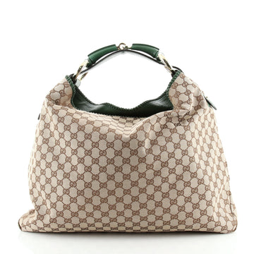 Gucci Horsebit Hobo GG Canvas Large