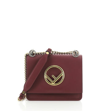 Fendi Kan I F Shoulder Bag Leather Small