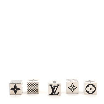 Louis Vuitton Monogram Cube Dice Game Set Metal