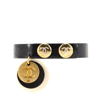 Chanel CC Snap Bracelet Patent with Metal