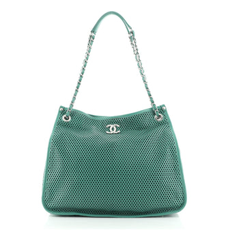 Chanel Up In The Air Tote Perforated Leather