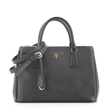 Prada Double Zip Lux Tote Saffiano Leather Medium