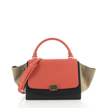 Celine Tricolor Trapeze Bag Leather Small