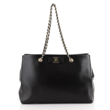 Salvatore Ferragamo Melike Tote Saffiano Leather Medium