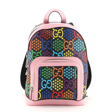 Gucci Zip Pocket Backpack Psychedelic Print GG Coated Canvas Small