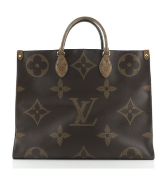 Louis Vuitton OnTheGo Tote Limited Edition Reverse Monogram Giant GM