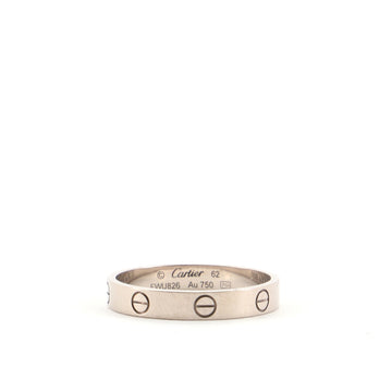 Cartier Love Wedding Band Ring 18K White Gold