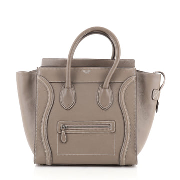 Celine Luggage Bag Grainy Leather Mini