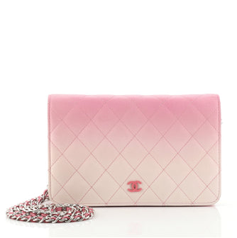 Chanel Degrade Wallet on Chain Quilted Lambskin