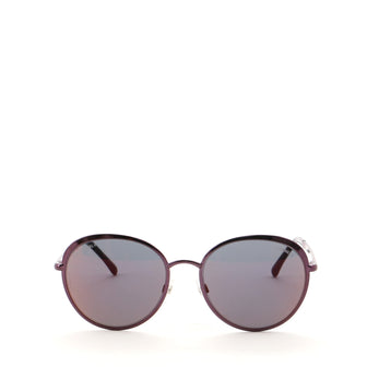Chanel Spring Mirror Round Sunglasses Metal with Acetate