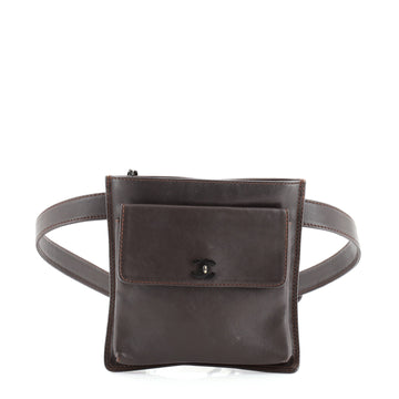 Chanel Vintage Flap Belt Bag Lambskin Small