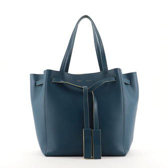 Celine Phantom Tie Cabas Tassel Tote Leather Small