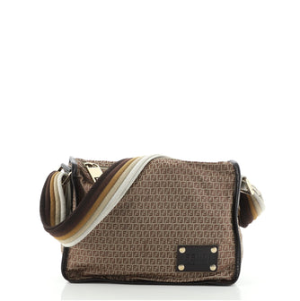 Fendi Messenger Bag Micro Zucchino Nylon Medium