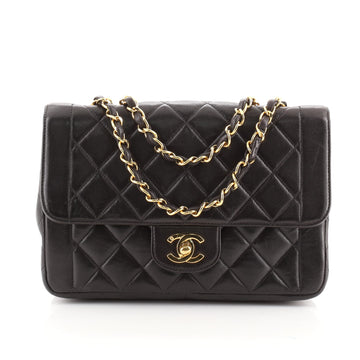 Chanel Vintage CC Chain Flap Bag Quilted Lambskin Small