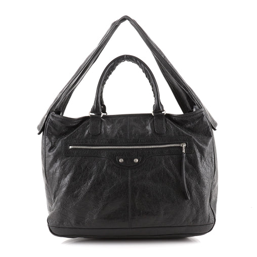 Balenciaga Bridge Classic Studs Bag Leather Black 69044139