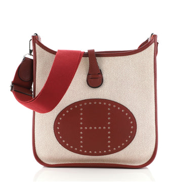 Hermes Evelyne Bag Gen III Toile and Leather PM