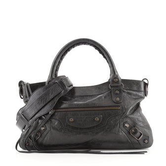 Balenciaga First Classic Studs Bag Leather