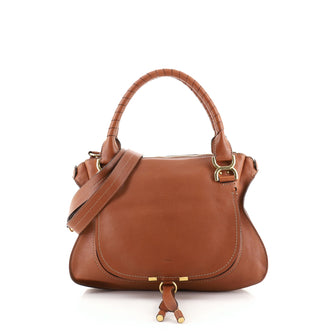 Chloe Marcie Nude Satchel	 Leather Medium