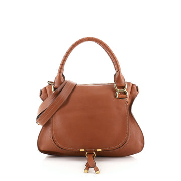 Chloe Marcie Nude Satchel	 Leather Medium