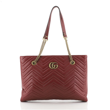Gucci GG Marmont Zip Tote Matelasse Leather Medium