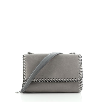 Stella McCartney Falabella Flap Crossbody Bag Shaggy Deer Small