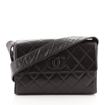 Chanel Vintage Covered CC Flap Bag Quilted Lambskin Medium