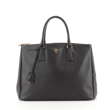 Prada Double Zip Lux Tote Saffiano Leather Large