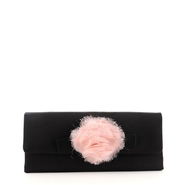 Chanel Camellia Clutch Satin
