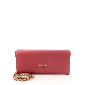 Prada Wallet on Chain Saffiano Leather