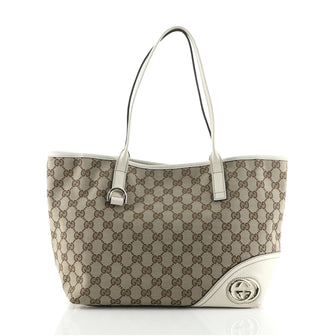 Gucci New Britt Tote GG Canvas Medium