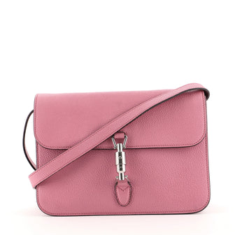 Gucci Jackie Soft Flap Shoulder Bag Leather
