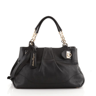 Salvatore Ferragamo W Chain Tote Leather Medium