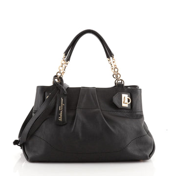 Salvatore Ferragamo W Chain Tote Leather Medium
