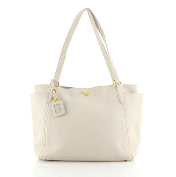 Prada Side Pocket Tote Vitello Daino Medium
