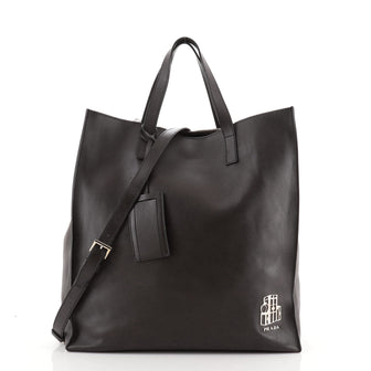 Prada Open Tote Soft Calf Tall