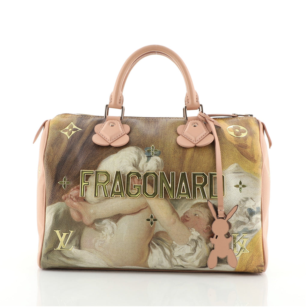 Louis Vuitton, Bags, Louis Vuitton Speedy Handbag Limited Edition Jeff  Koons Fragonard