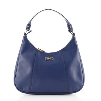 Salvatore Ferragamo Petunia Shoulder Bag Leather Medium