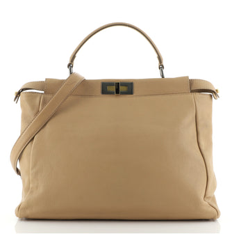 Fendi Peekaboo Bag Soft Leather Large