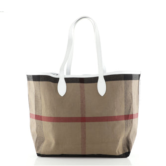 Burberry Doodle Reversible Tote Printed Canvas Large