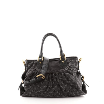 Louis Vuitton Neo Cabby Handbag Denim MM