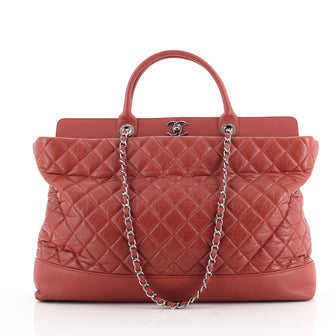 Chanel Be CC Tote Quilted Aged Calfskin XL
